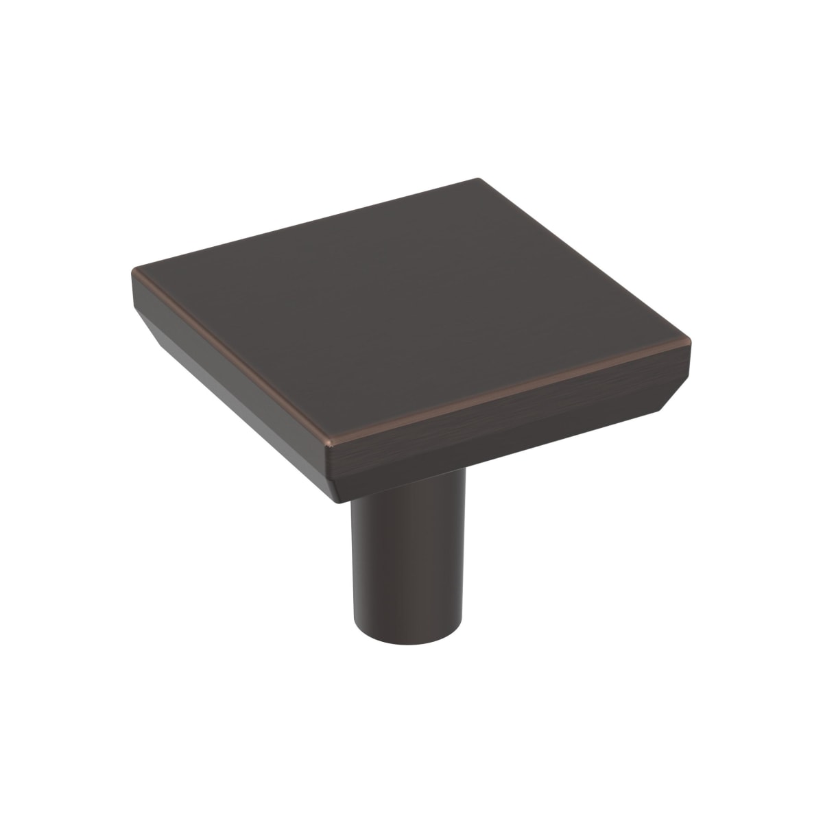 Amerock Chamfered Edge Cabinet Knob - Oil-Rubbed Bronze