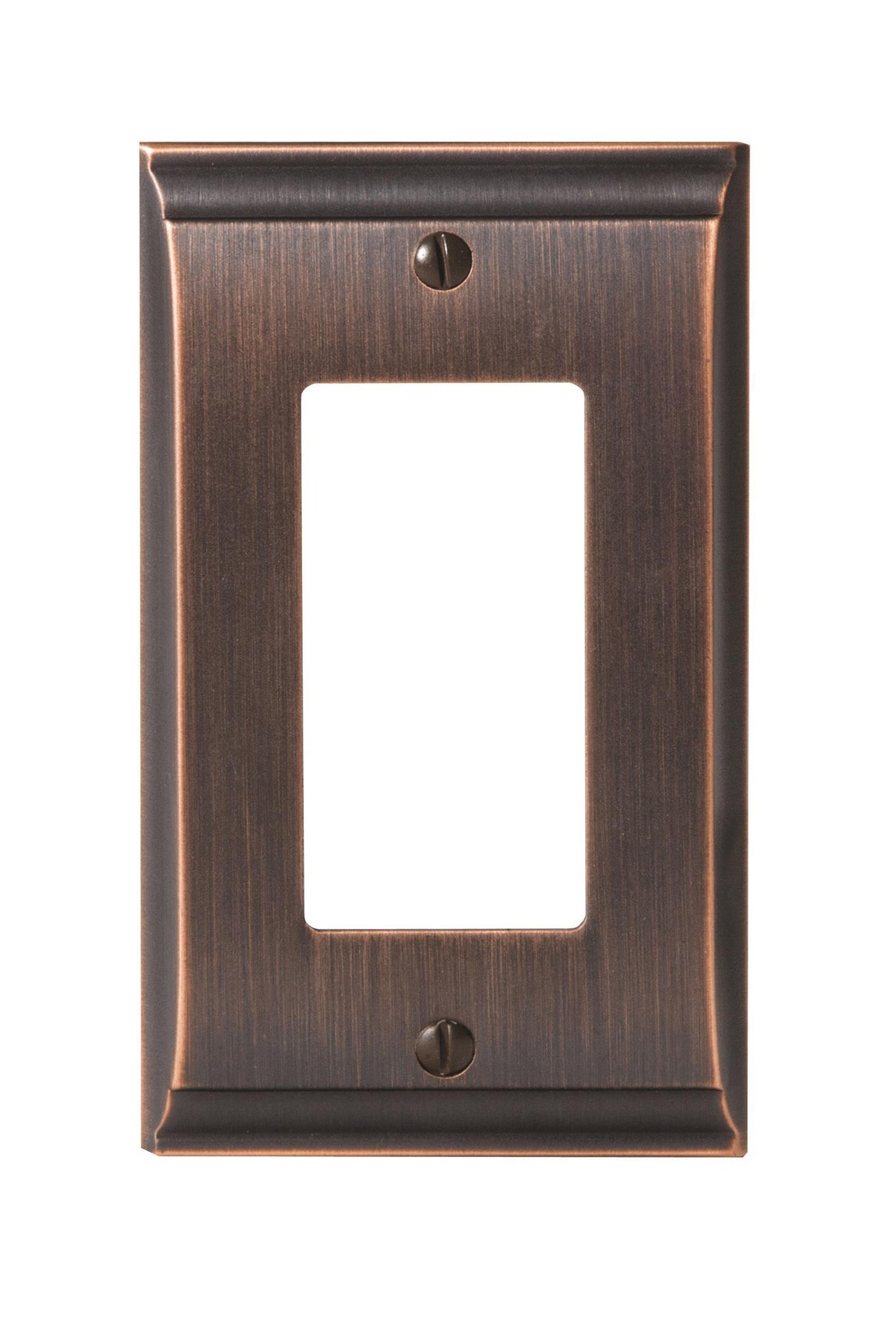Amerock Candler Wall Plate - 1 Rocker - Oil-Rubbed Bronze