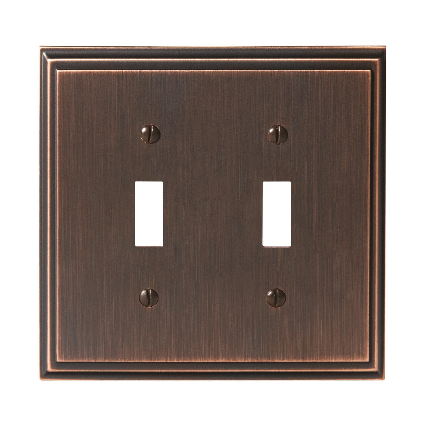 Amerock Mulholland Wall Plate - 2 Toggle - Oil-Rubbed Bronze