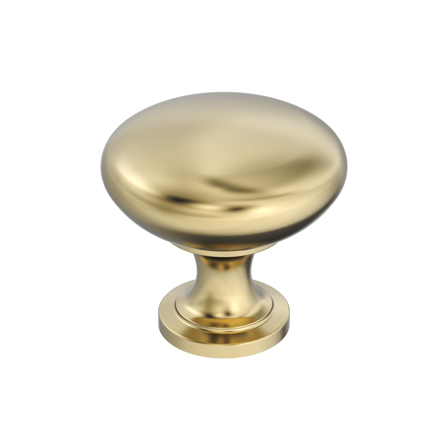 Amerock Edona Knob - 1-1/4 inch (32mm) Diameter - Polished Brass