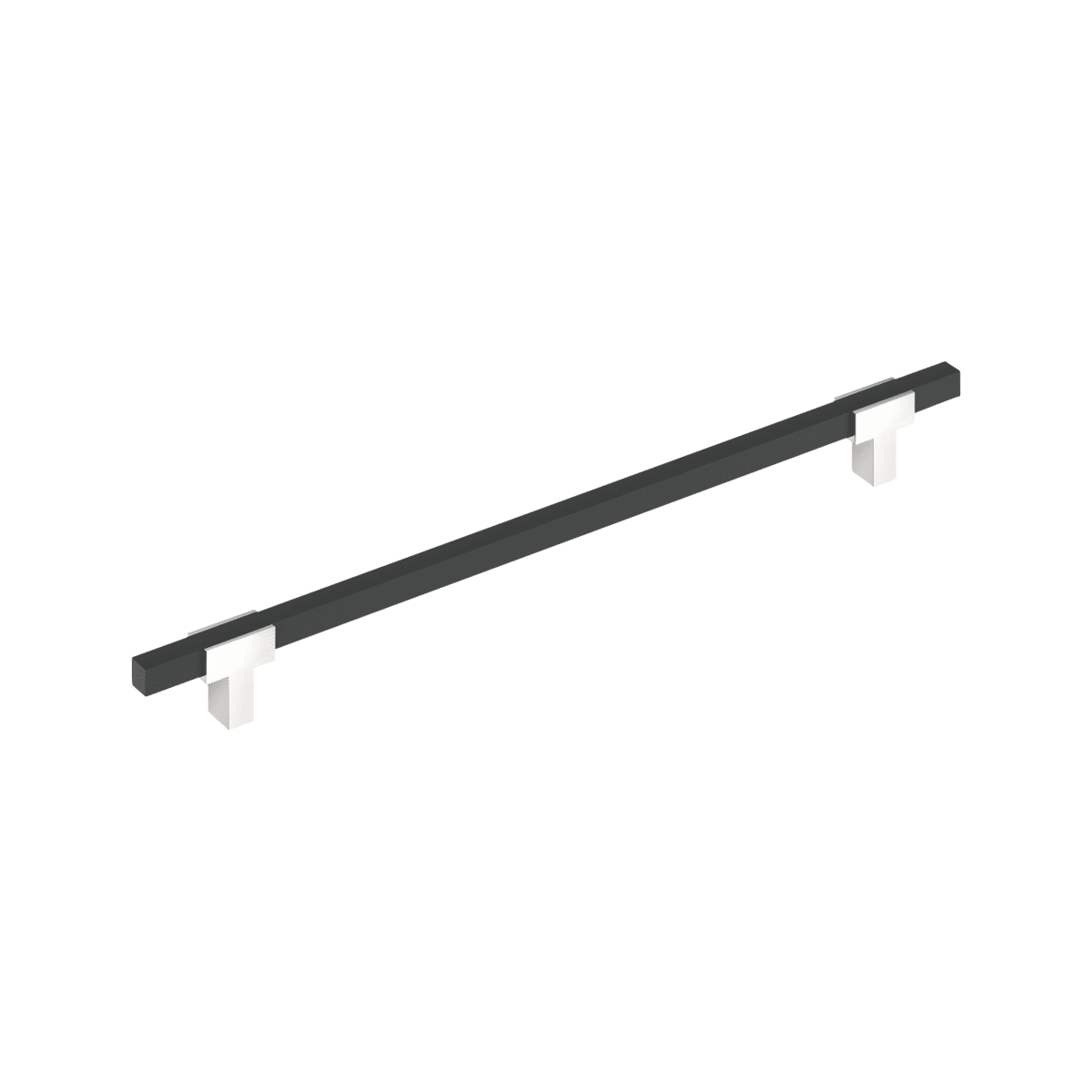 Amerock Urbanite Cabinet Pull - Polished Chrome/Brushed Matte Black