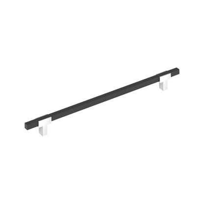 Amerock Urbanite Cabinet Pull - Polished Chrome/Brushed Matte Black