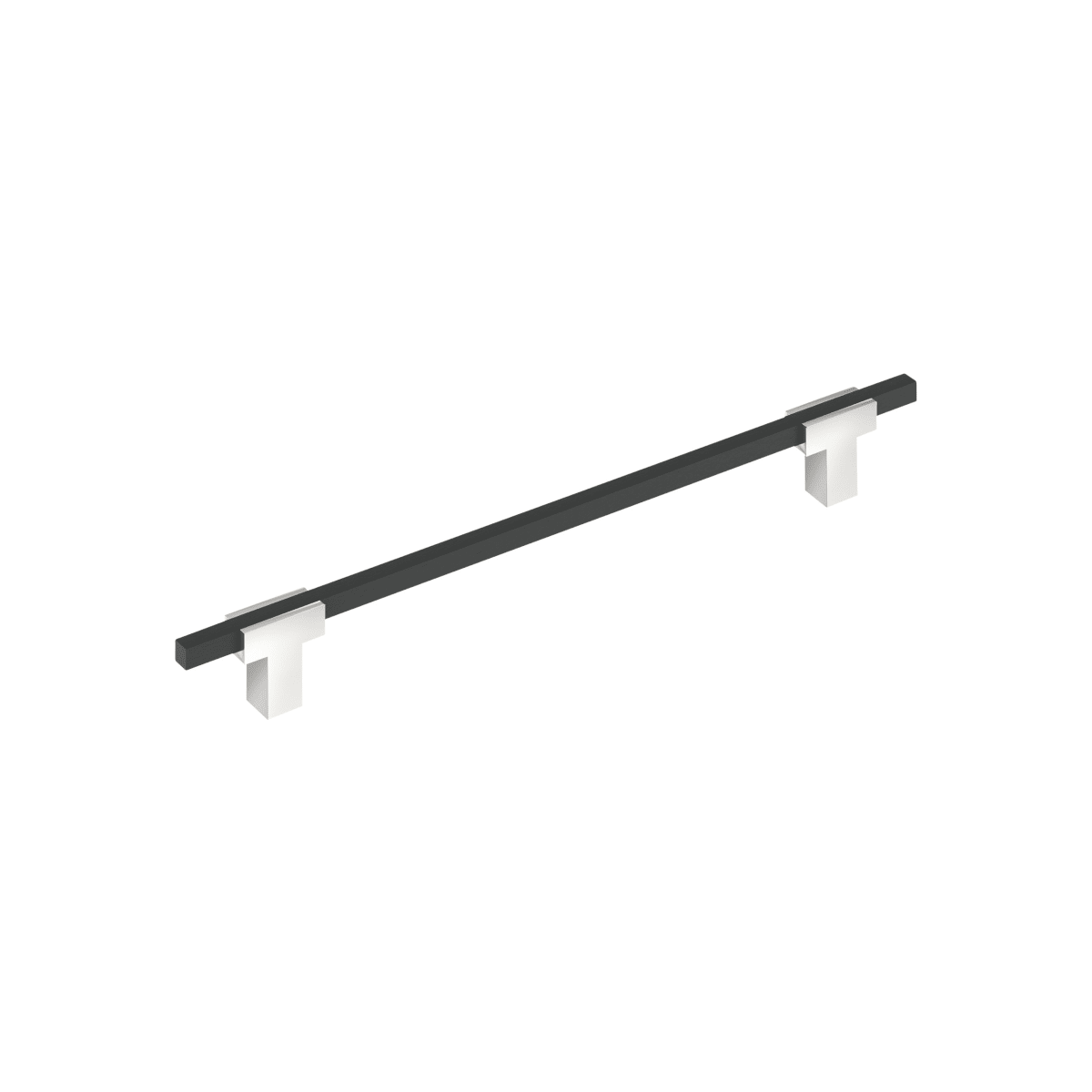 Amerock Urbanite Cabinet Pull - Polished Chrome/Brushed Matte Black