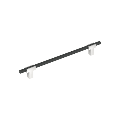 Amerock Urbanite Cabinet Pull - Polished Chrome/Brushed Matte Black