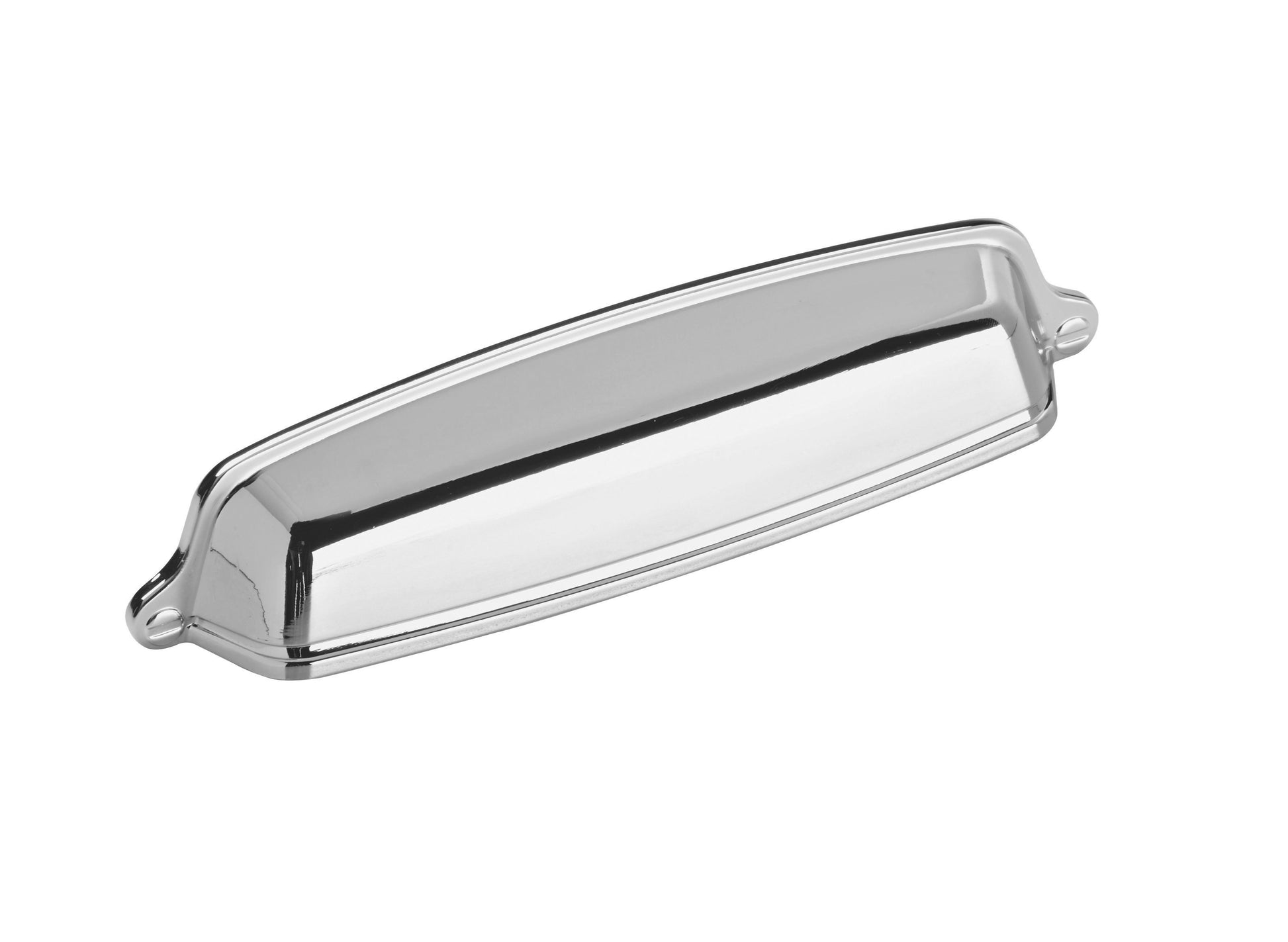 Amerock Stature Cup Pull - 5-1/16 inch (128mm) CTC - Polished Chrome