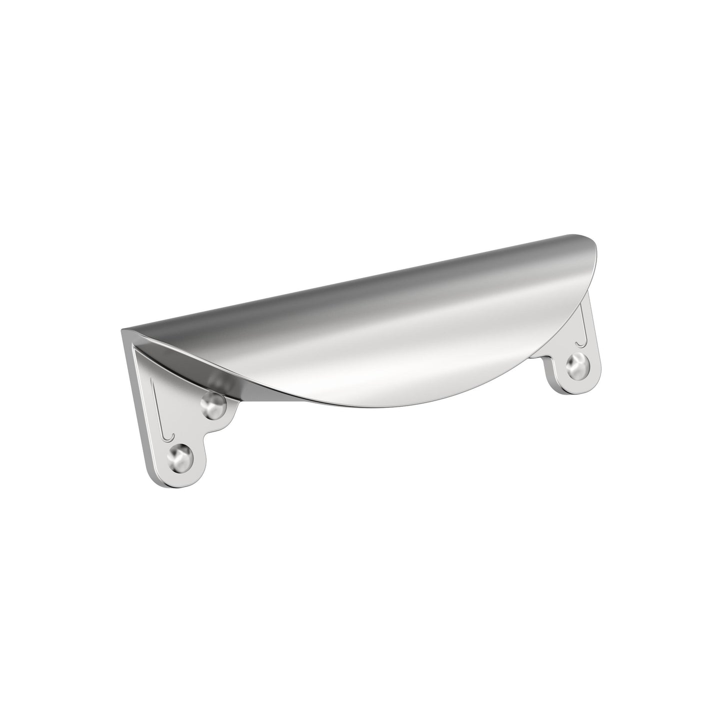 Amerock Inspirations Cup Pull - 3 inch (76mm) CTC - Polished Chrome