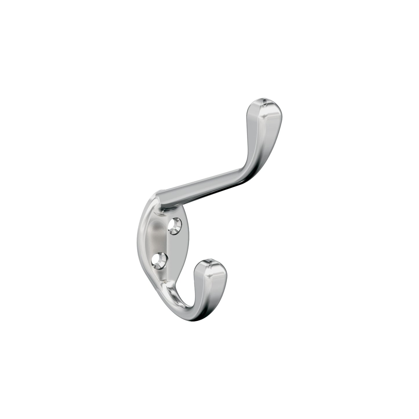 Amerock Noble Decorative Hook - Double Prong - Polished Chrome