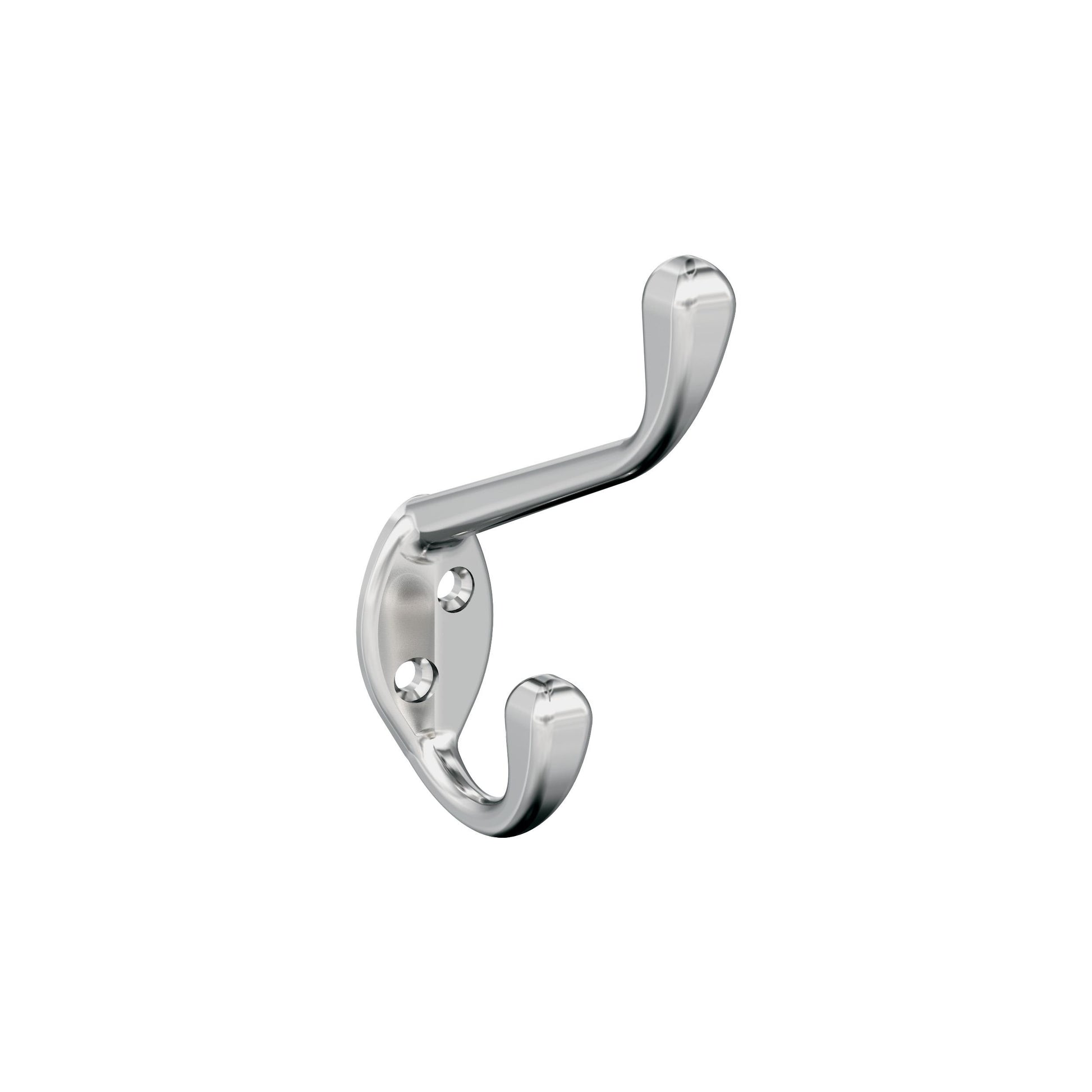 Amerock Noble Decorative Hook - Double Prong - Polished Chrome