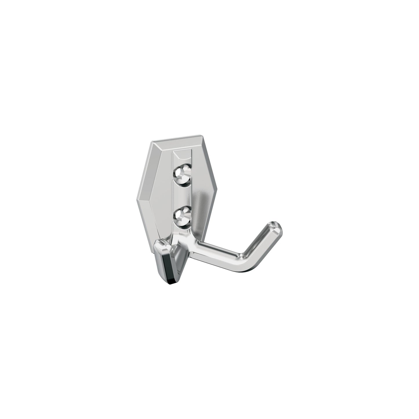 Amerock Benton Decorative Hook - Double Prong - Polished Chrome