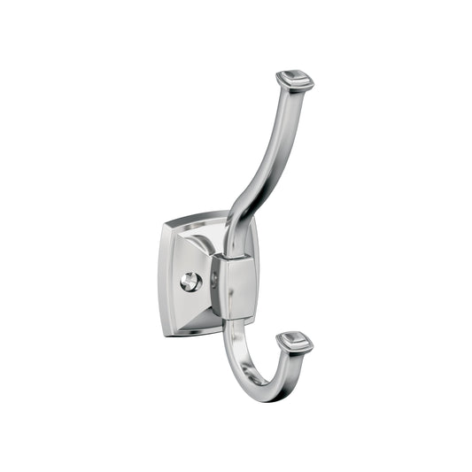 Amerock Kinsale Decorative Hook - Double Prong - Polished Chrome