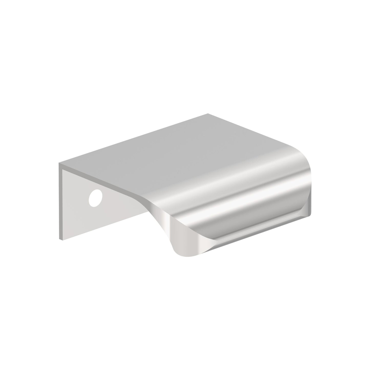 Amerock Streamline Tab Edge Pull - 1-3/4 inch (44mm) Length - Polished Chrome
