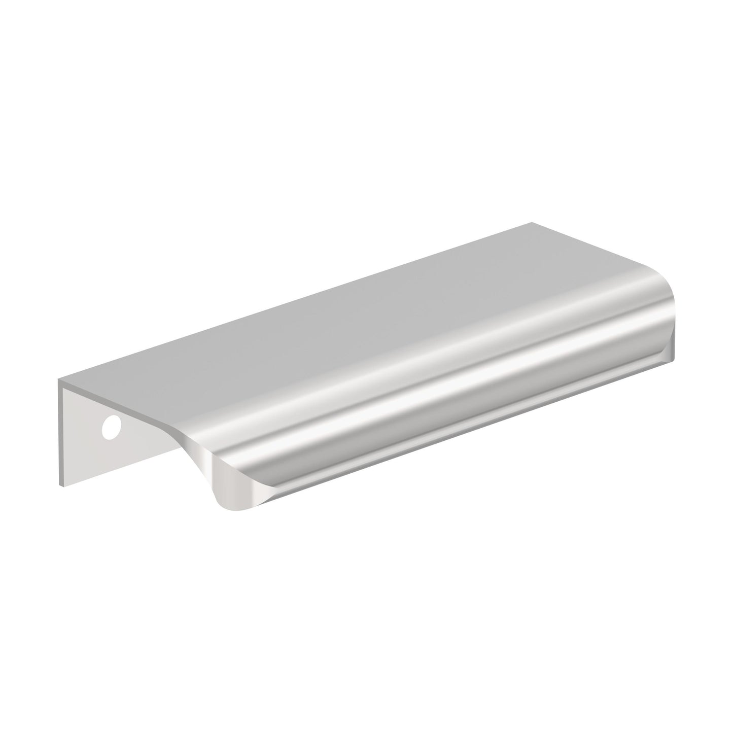 Amerock Streamline Tab Edge Pull - 4 inch (102mm) Length - Polished Chrome