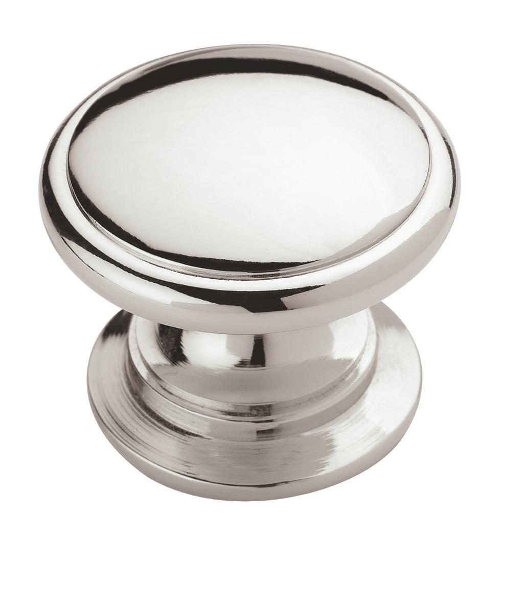 Amerock Ravino Knob - 1-1/4 inch (32mm) Diameter - Polished Chrome