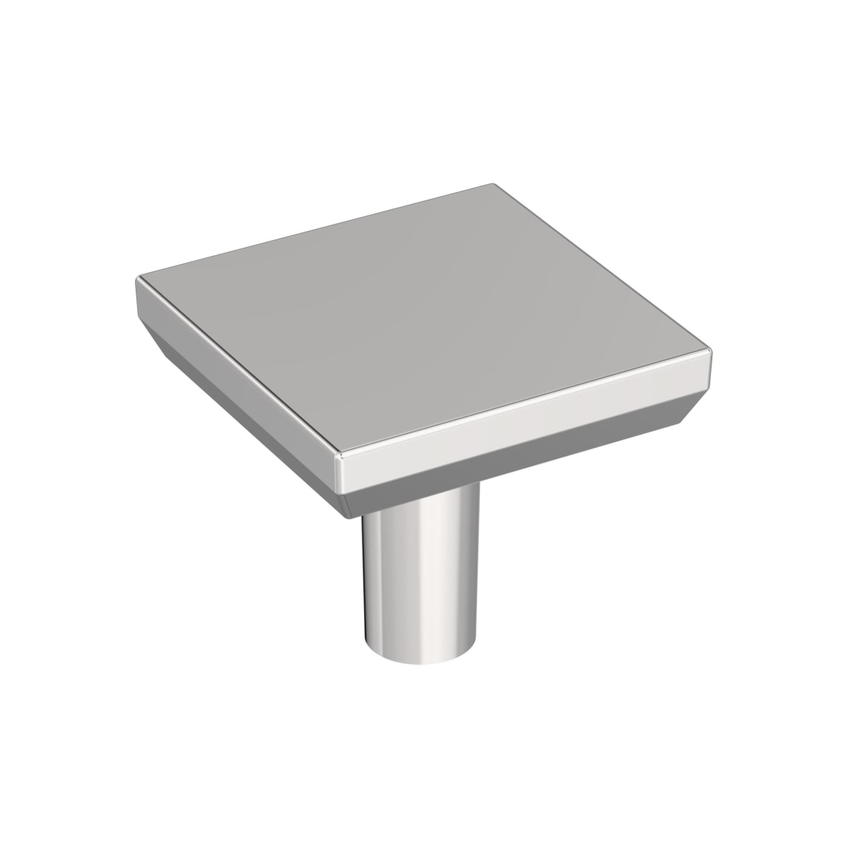 Amerock Chamfered Edge Cabinet Knob - Polished Chrome