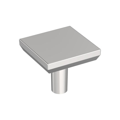 Amerock Chamfered Edge Cabinet Knob - Polished Chrome