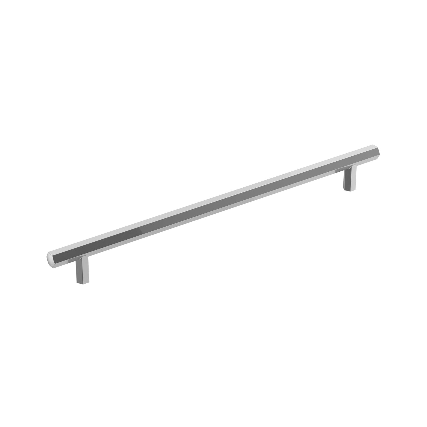 Amerock Caliber Pull - 10-1/16 inch (256mm) CTC - Polished Chrome