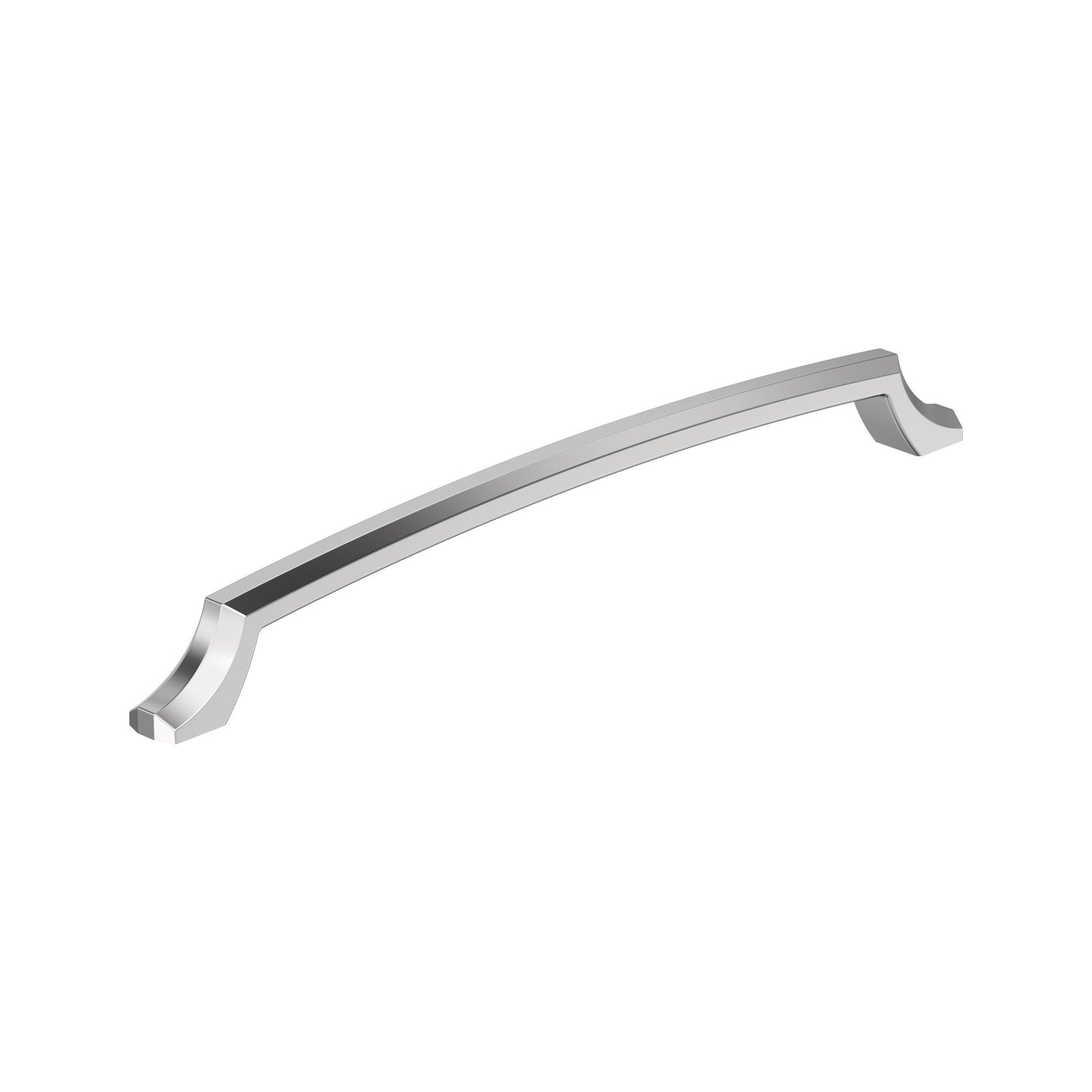 Amerock Bellamy Pull - 10-1/16 inch (256mm) CTC - Polished Chrome