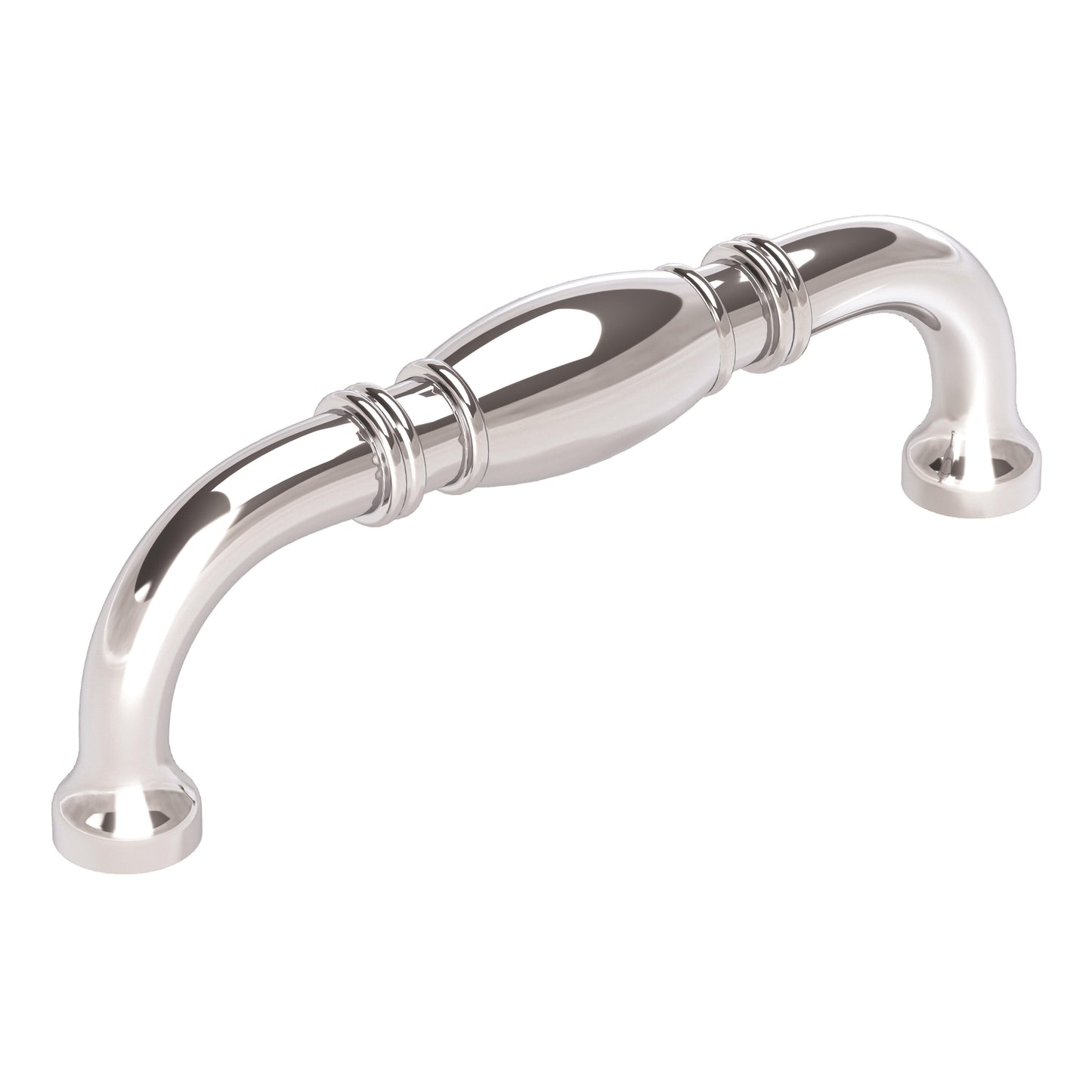 Amerock Granby Pull - 3-3/4 inch (96mm) CTC - Polished Chrome