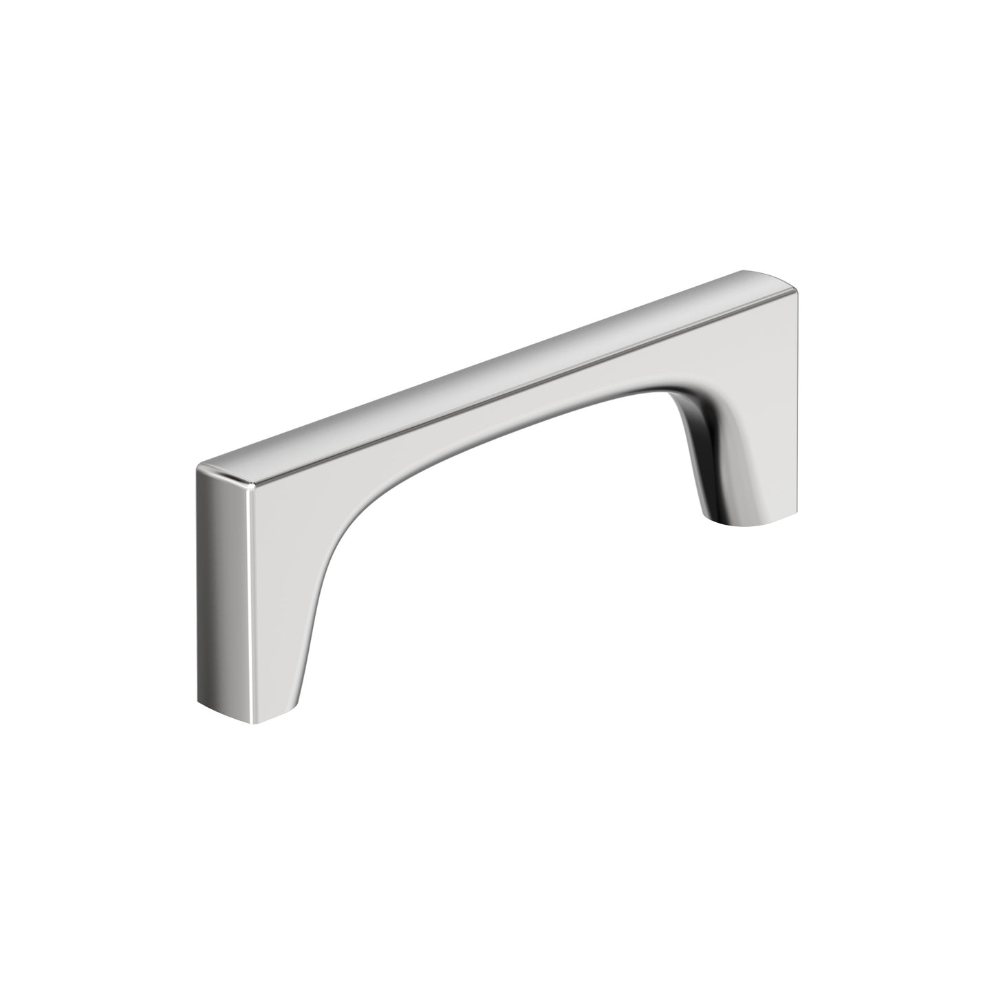 Amerock Merced Pull - 3-3/4 inch (96mm) CTC - Polished Chrome