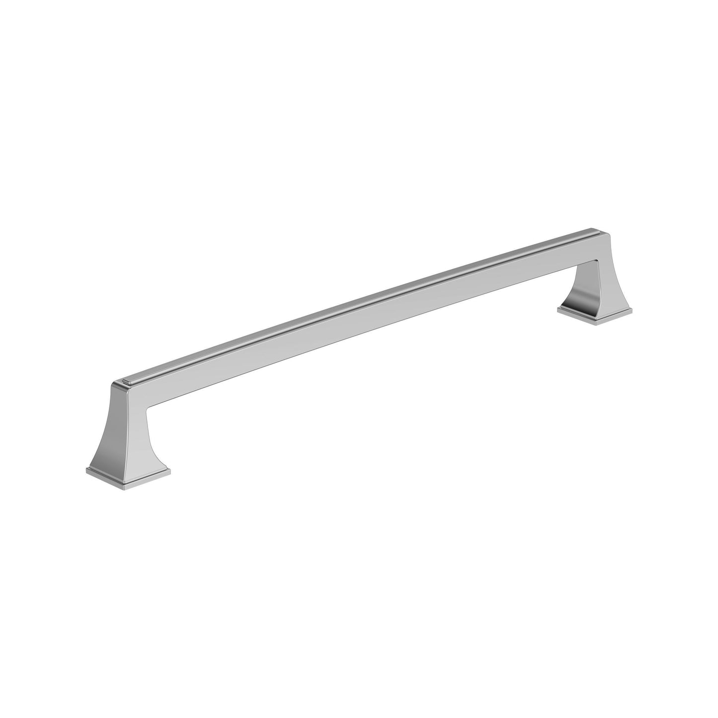 Amerock Mulholland Pull - 10-1/16 inch (256mm) CTC - Polished Chrome