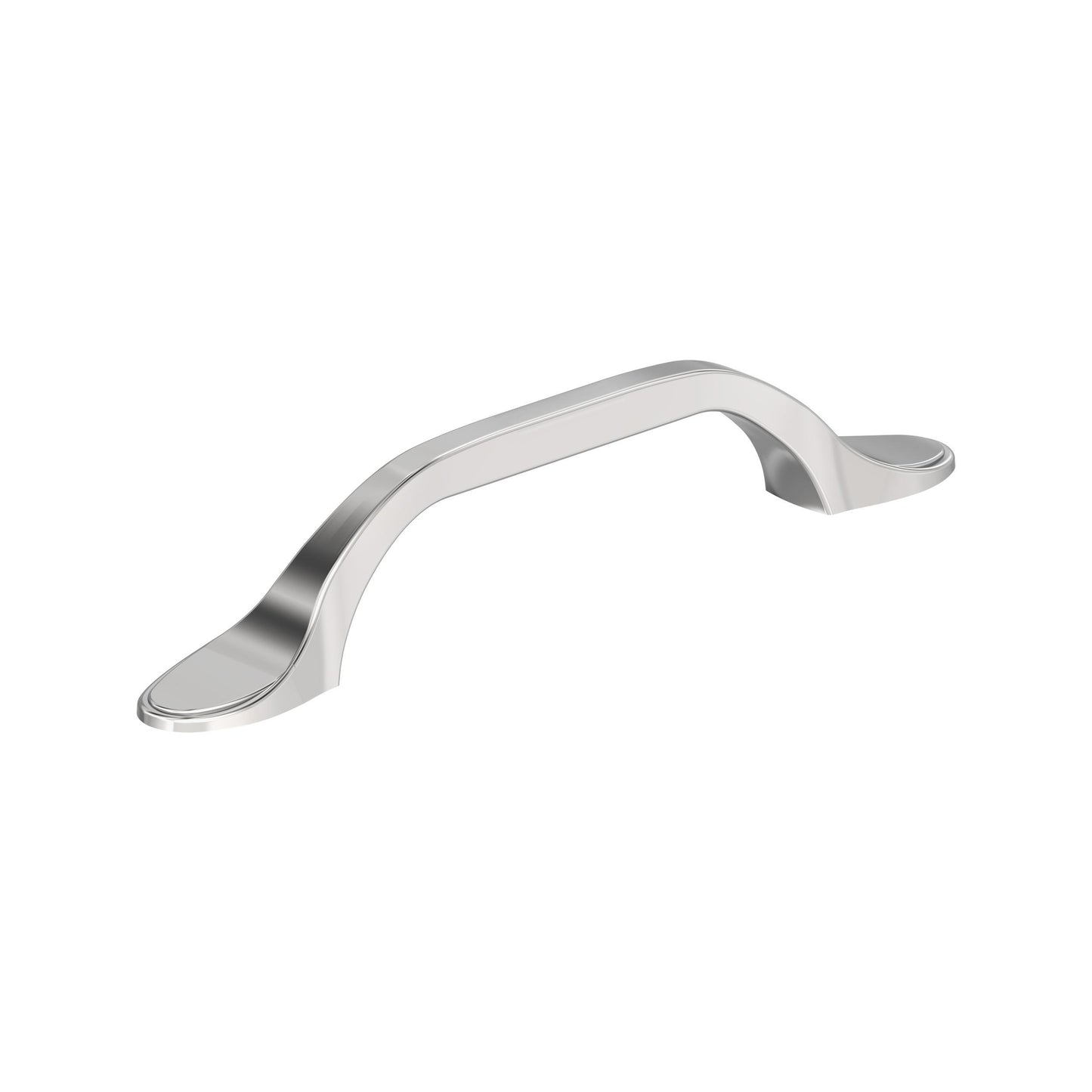 Amerock Ravino Pull - 3-3/4 inch (96mm) CTC - Polished Chrome