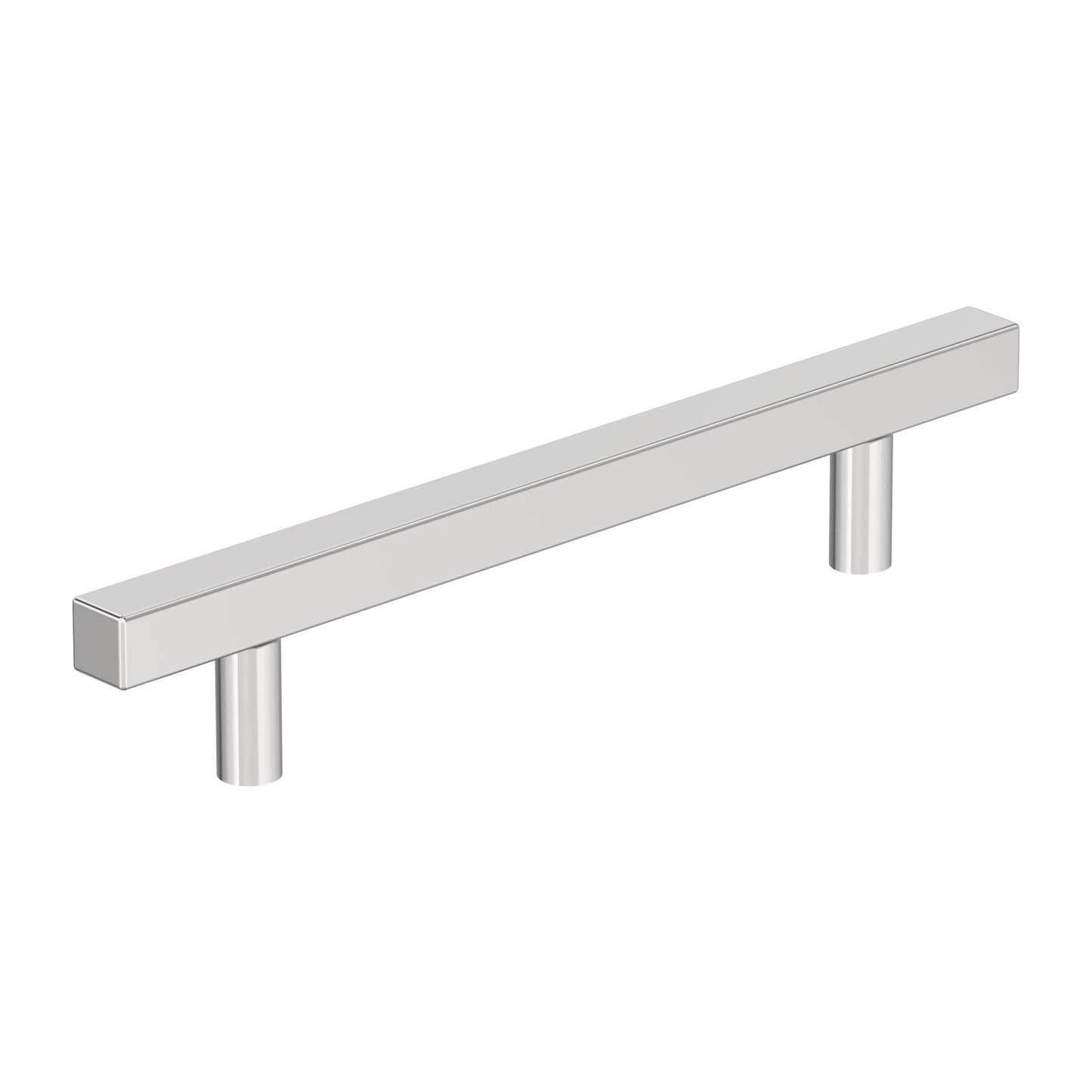 Amerock Bar Pulls Square Pull - 5-1/16 inch (128mm) CTC - Polished Chrome