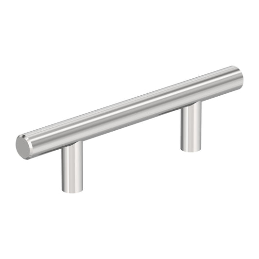 Amerock Bar Pulls Hollow Pull - 3 inch (76mm) CTC - Polished Chrome