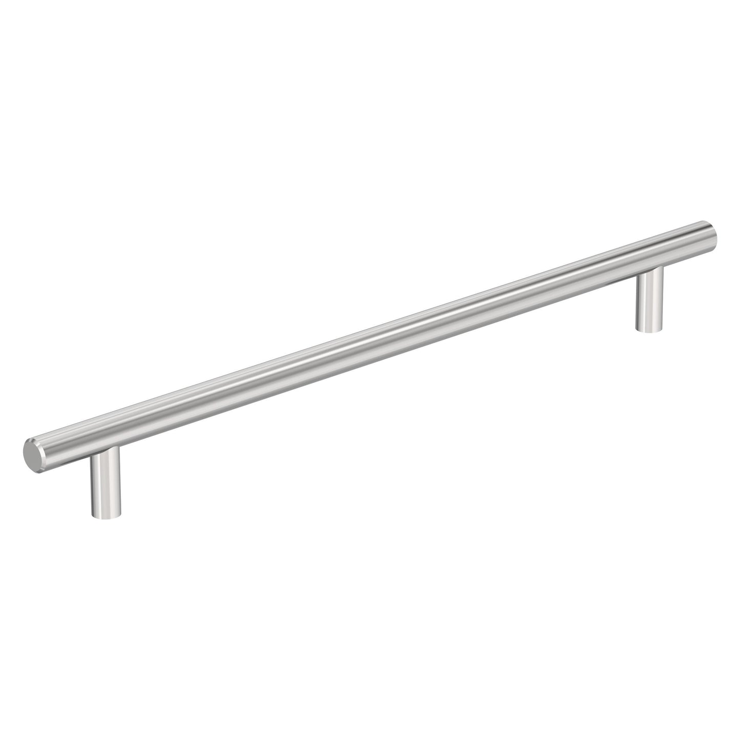 Amerock Bar Pulls Hollow Pull - 10-1/16 inch (256mm) CTC - Polished Chrome