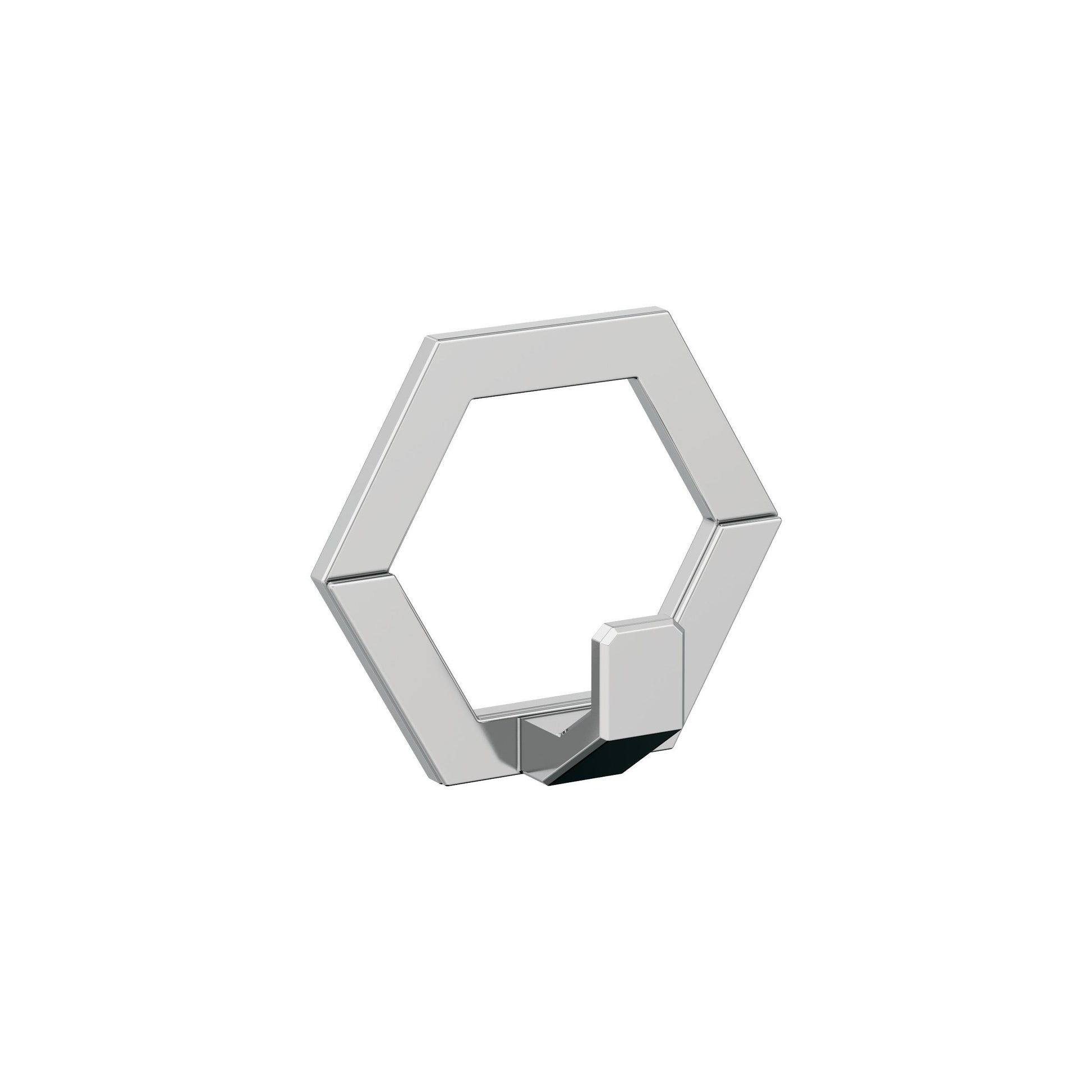 Amerock Prismo Decorative Hook - Single Prong - Polished Chrome