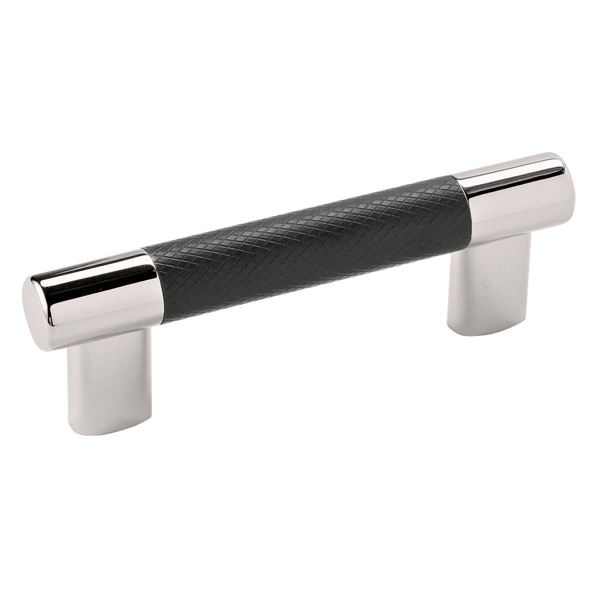 Amerock Esquire Cabinet Pull - Polished Nickel/Black Bronze