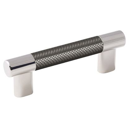 Amerock Esquire Cabinet Pull - Polished Nickel/Gunmetal