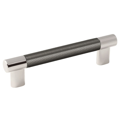 Amerock Esquire Cabinet Pull - Polished Nickel/Gunmetal