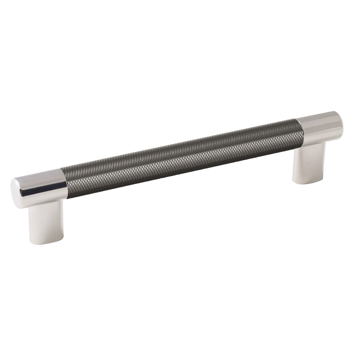 Amerock Esquire Cabinet Pull - Polished Nickel/Gunmetal