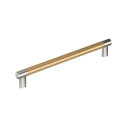 Amerock Esquire Cabinet Pull - Polished Nickel/Champagne Bronze