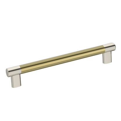 Amerock Esquire Cabinet Pull - Polished Nickel/Golden Champagne