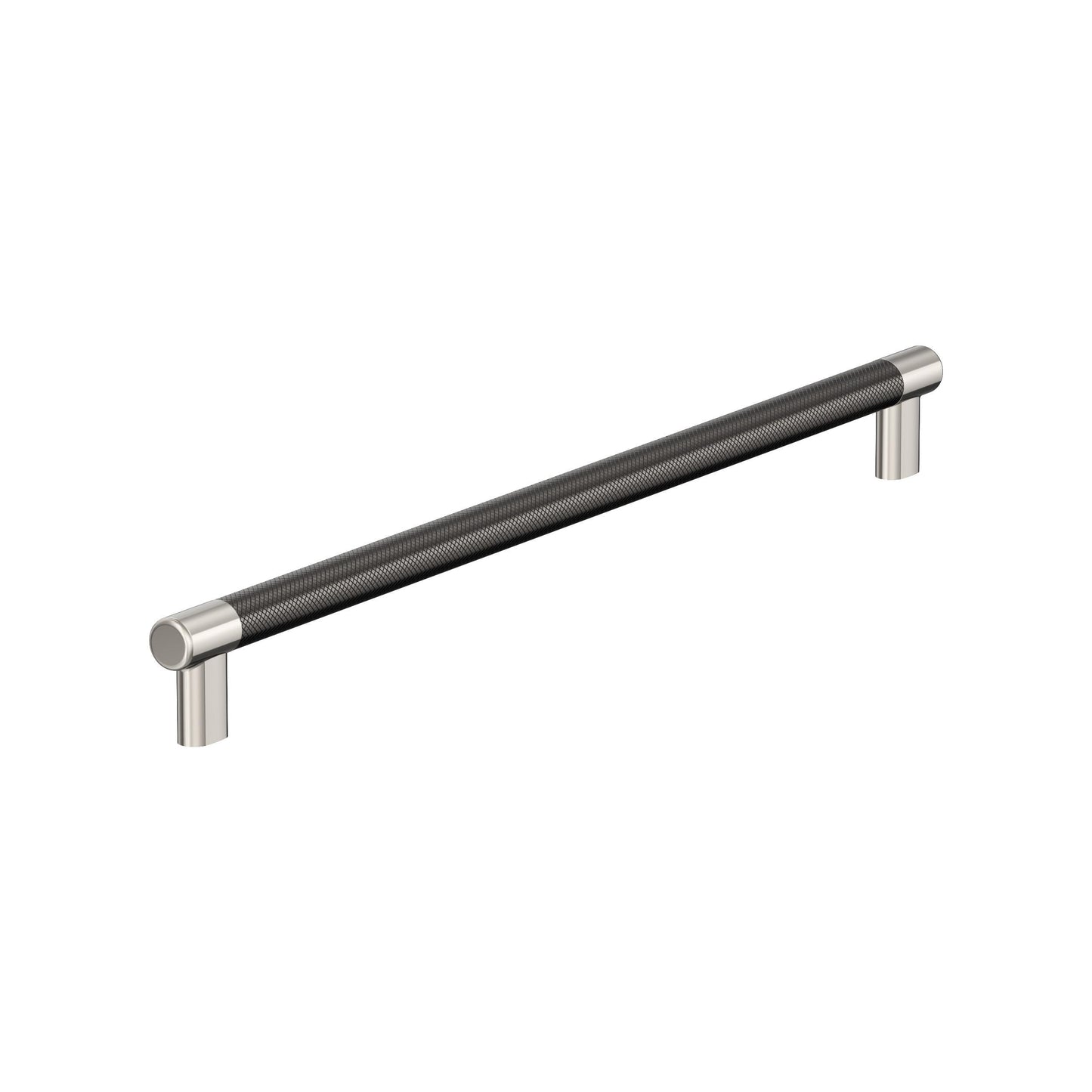 Amerock Esquire Appliance Pull - 18 inch (457mm) CTC - Polished Nickel/Gunmetal