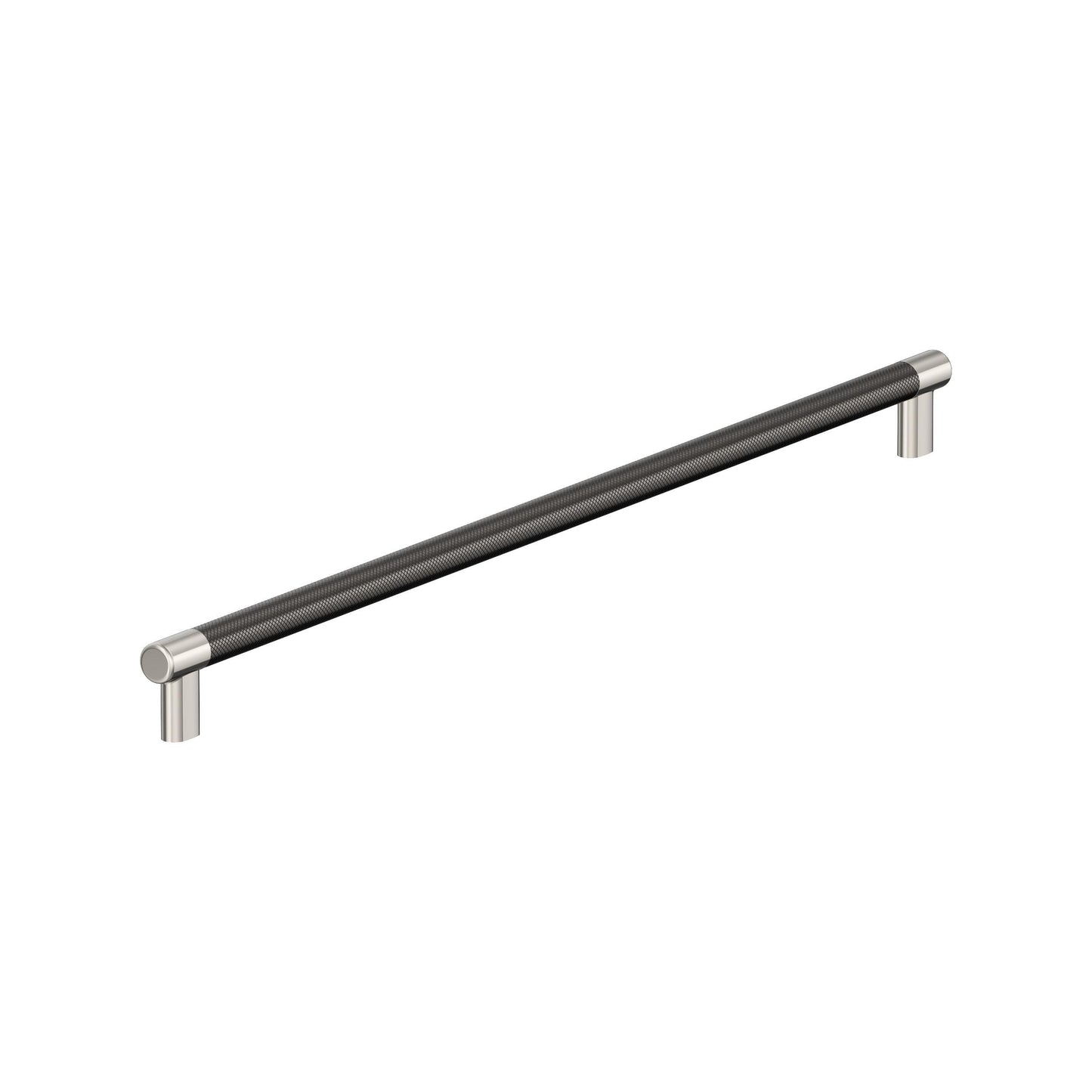 Amerock Esquire Appliance Pull - 24 inch (610mm) CTC - Polished Nickel/Gunmetal
