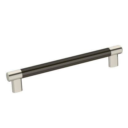 Amerock Esquire Cabinet Pull - Polished Nickel/Gunmetal
