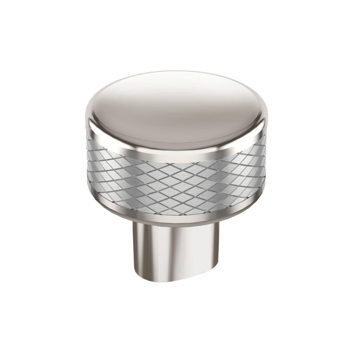 Amerock Esquire Cabinet Knob - Polished Nickel/Stainless Steel