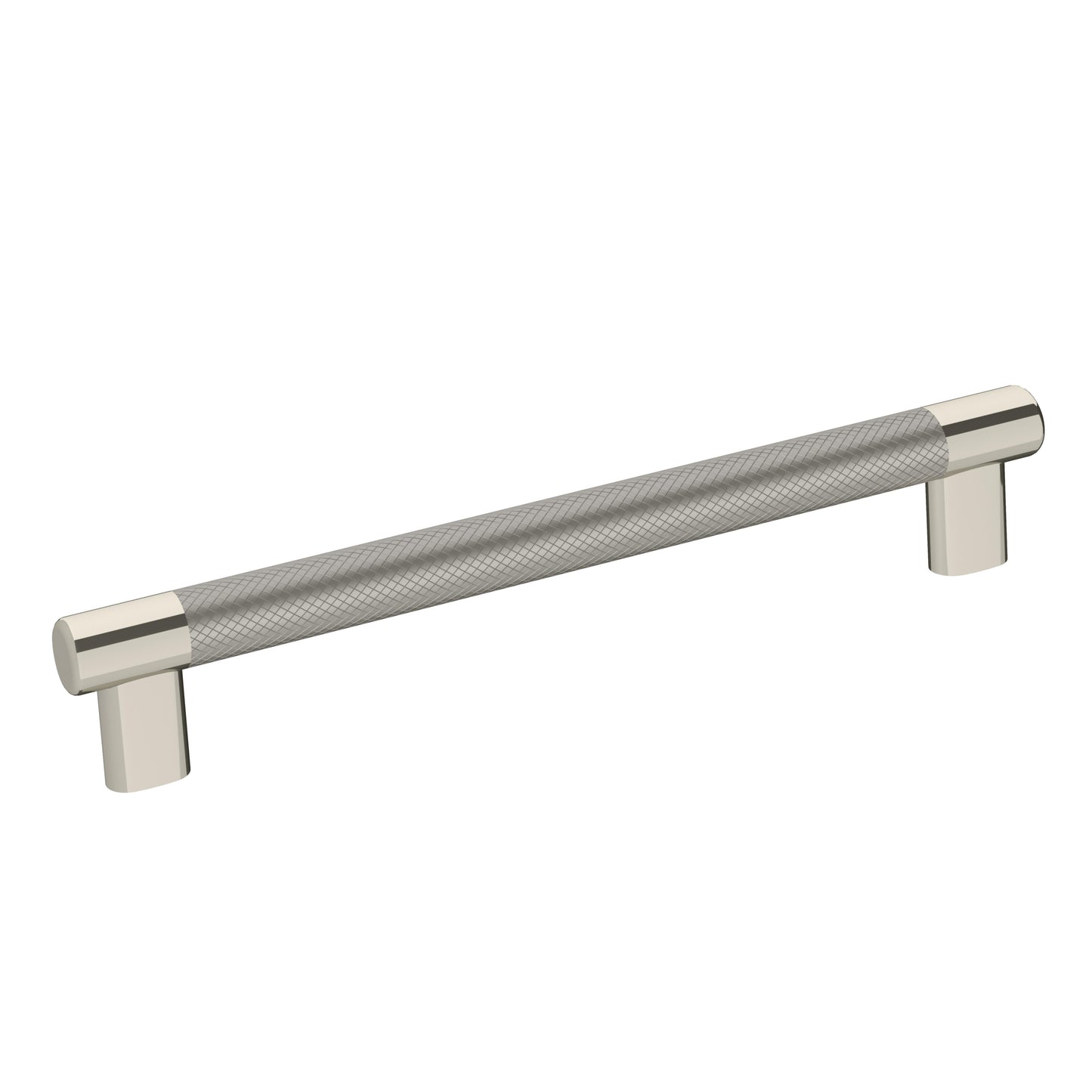Amerock Esquire Pull - 8 inch (203mm) CTC - Polished Nickel/Stainless Steel