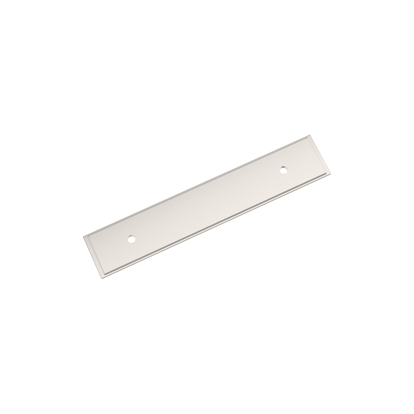 Amerock Maymont Backplate - 3-3/4 inch (96mm) CTC - Polished Nickel