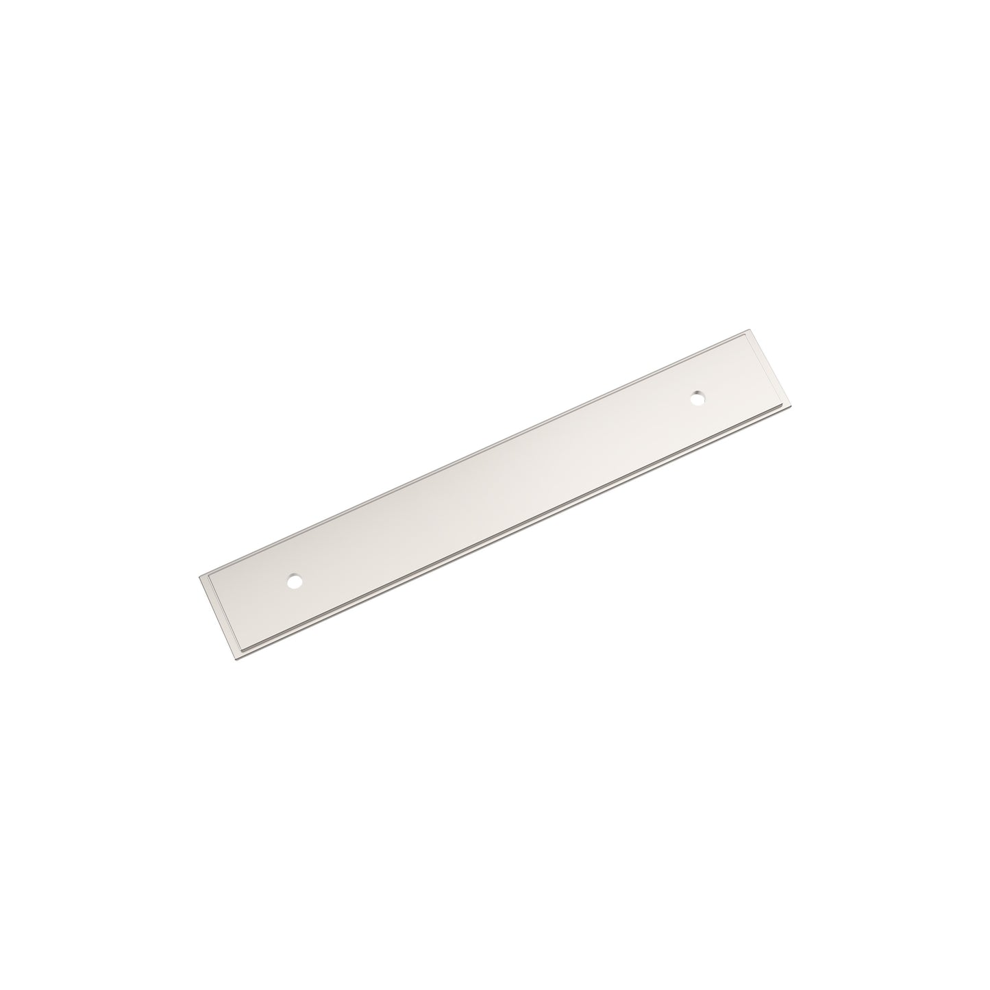 Amerock Maymont Backplate - 5-1/16 inch (128mm) CTC - Polished Nickel