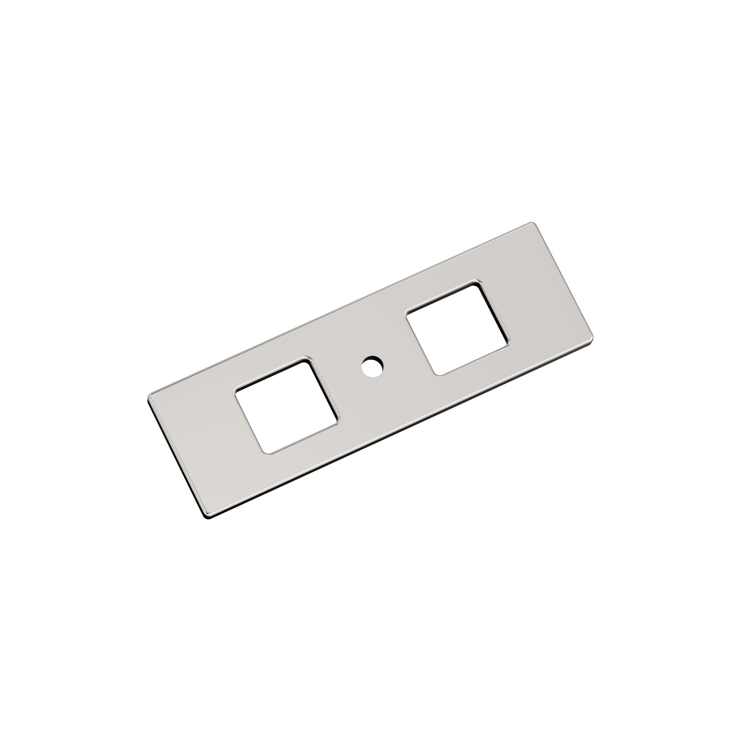 Amerock Medora Backplate - 3-11/16 inch (94mm) Length - Polished Nickel