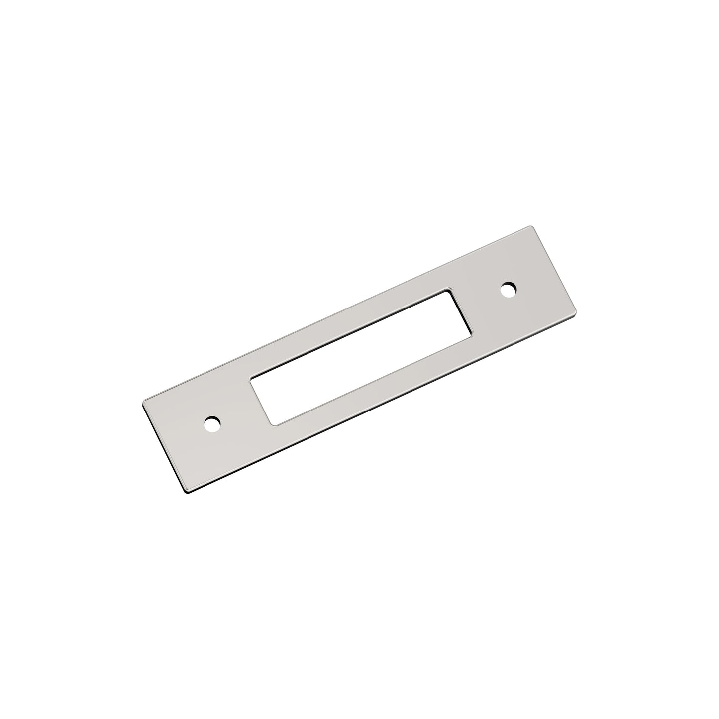 Amerock Medora Backplate - 3-3/4 inch (96mm) CTC - Polished Nickel