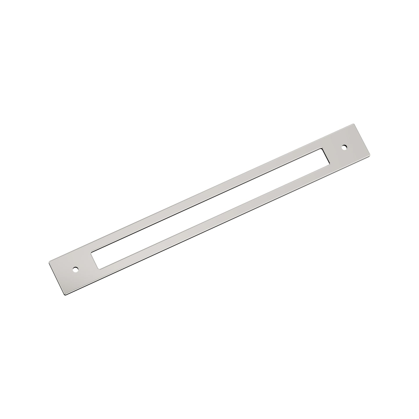 Amerock Medora Backplate - 10-1/16 inch (256mm) CTC - Polished Nickel