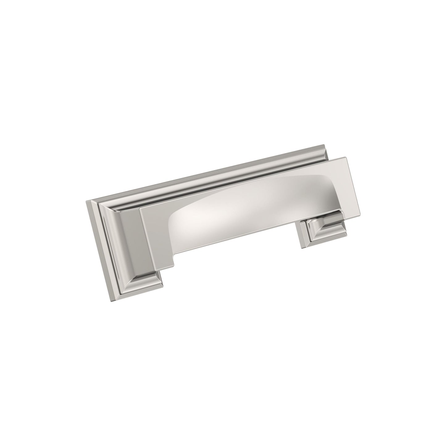 Amerock Appoint Cup Pull - 3 inch or 3-3/4 inch (76mm or 96mm) CTC - Polished Nickel