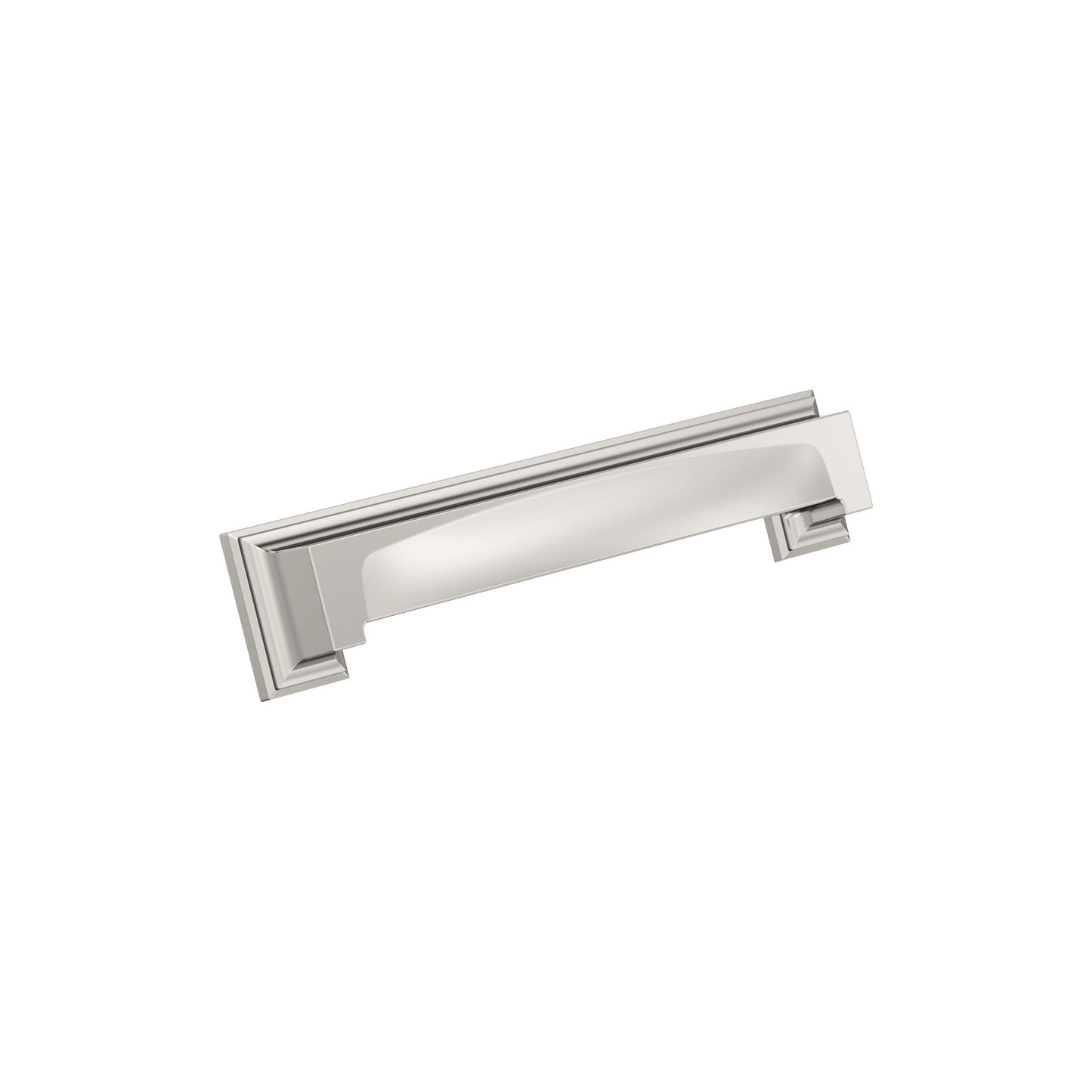 Amerock Appoint Cup Pull - 5-1/16 inch or 6-5/16 inch (128mm or 160mm) CTC - Polished Nickel