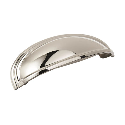 Amerock Ashby Cabinet Cup Pull - Polished Nickel