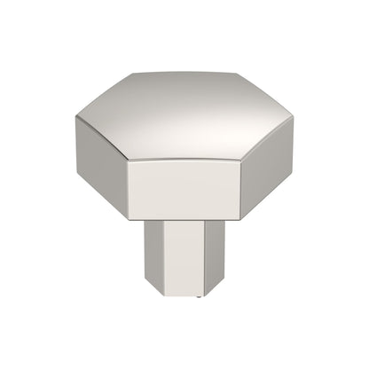 Amerock Caliber Cabinet Knob - Polished Nickel