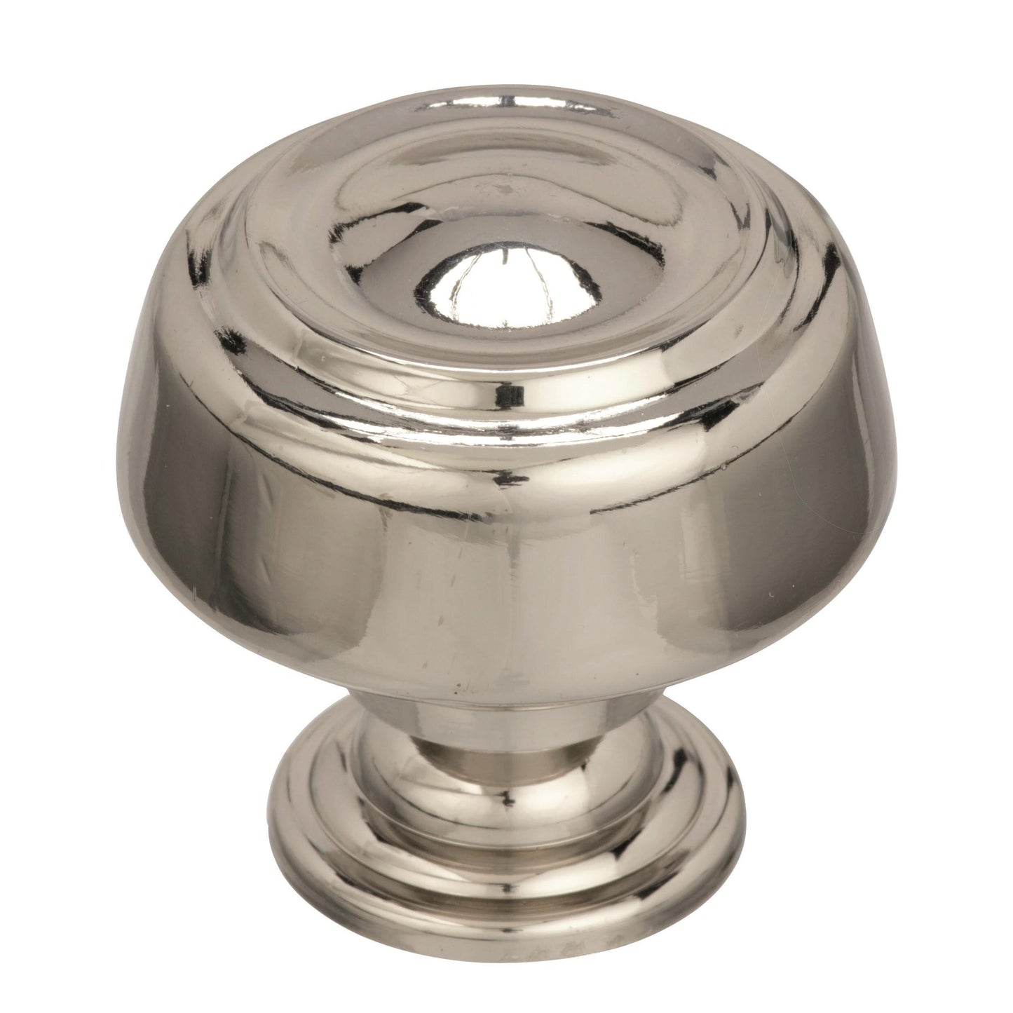 Amerock Kane Knob - 1-5/8 inch (41mm) Diameter - Polished Nickel
